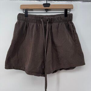 MNML 4.5” Heavyweight Sweatshorts Men’s Medium Brown Drawstring Streetwear